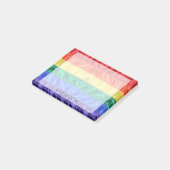 Post-it® Rainbow flag rainbow strips LGBTQ nom personnalisé (Incliné)