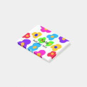 Post-it® Rainbow flower pride amour ajouter nom texte lqbtq (Incliné)