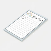 Post-it® Rainbow Happy Teacher Post It Notes (Incliné)