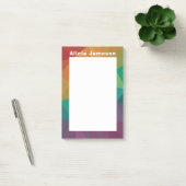 Post-it® Rainbow moderne personnalisation post il note (Bureau)