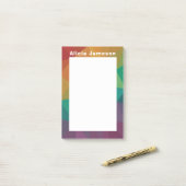 Post-it® Rainbow moderne personnalisation post il note (Sur un bureau)