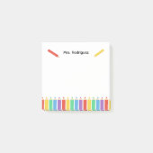 Post-it® Rainbow Pencil Teacher Crayons (Devant)