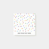 Post-it® Rainbow Polka Dot Confetti (Devant)