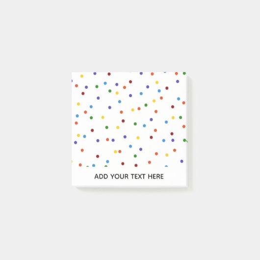 Post-it® Rainbow Polka Dot Confetti (Devant)