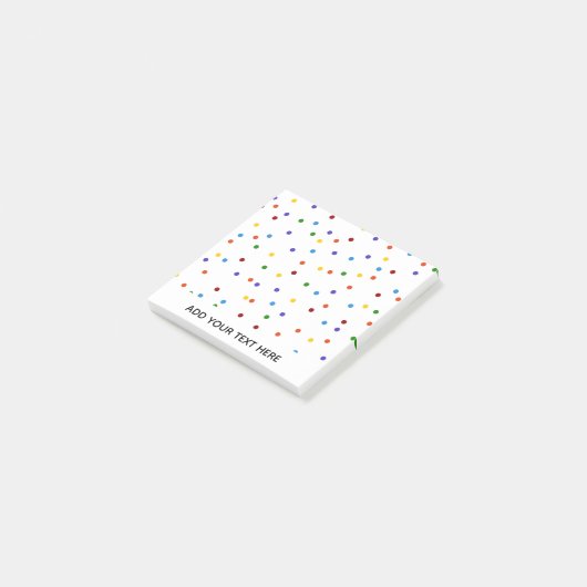 Post-it® Rainbow Polka Dot Confetti (Incliné)