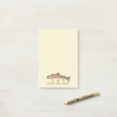 Post-it® Rainbow Trout Fly (Sur un bureau)