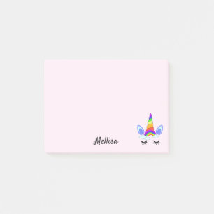 Post-it® Rainbow Unicorn do-it-yourself votre nom Notes pos