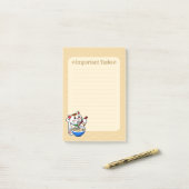 Post-it® Ramen du Chat Chanceux (Sur un bureau)