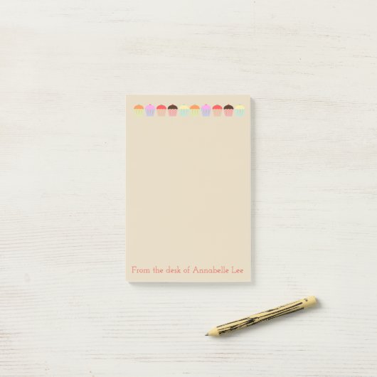Post-it® Rangée de petit gâteau (Sur un bureau)