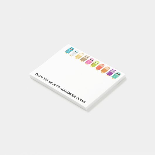 Post-it® Rangée des hiboux (Incliné)