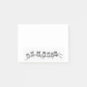 Post-it® Rangée des notes de post-it de hiboux (Devant)