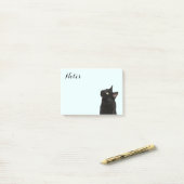 Post-it® Ranger le chat noir (Sur un bureau)