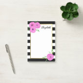 Post-it® Ranunculus floral noir blanc (Bureau)
