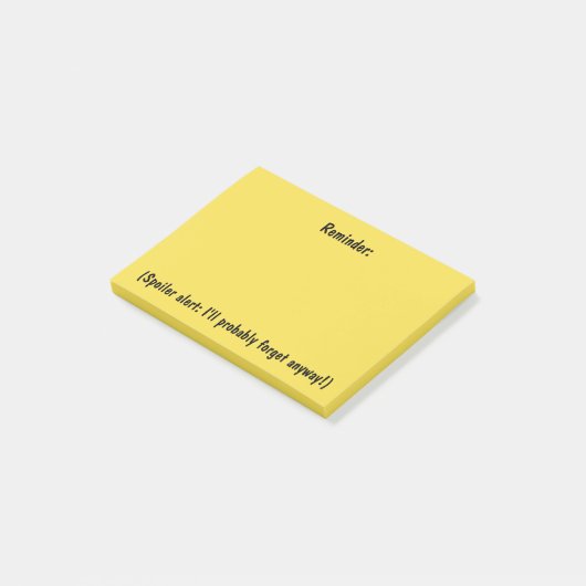 Post-it® Rappel avec les notes collantes d'une alerte de (Incliné)