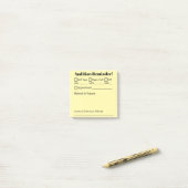 Post-it® Rappel de l'audition ! (Sur un bureau)