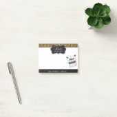 Post-it® Rappel de note de l'enseignant de l'école | Texte  (Bureau)