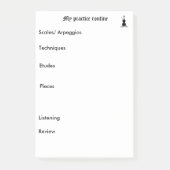 Post-it® Rappel de pratique (Devant)