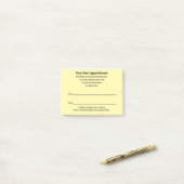 Post-it® Rappel de prochain rendez-vous chez le médecin en (Sur un bureau)
