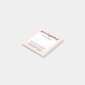 Post-it® Rappel de rendez-vous écrit à la main avec une ros (Incliné)