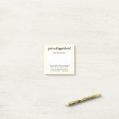 Post-it® Rappel de rendez-vous manuscrit jaune clair mignon (Sur un bureau)