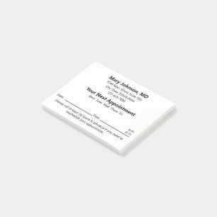 Post-it® Rappel de votre prochain rendez-vous au cabinet mé