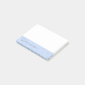 Post-it® Rappel dentaire à motif bleu clair (Incliné)