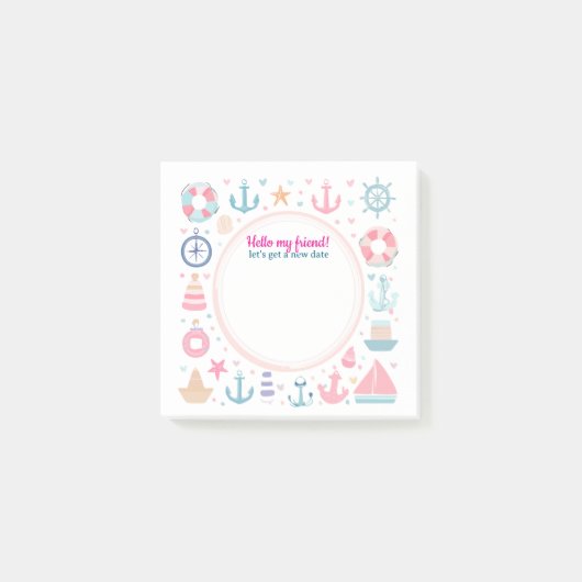 Post-it® rappel étiquette cool vert violet (Devant)