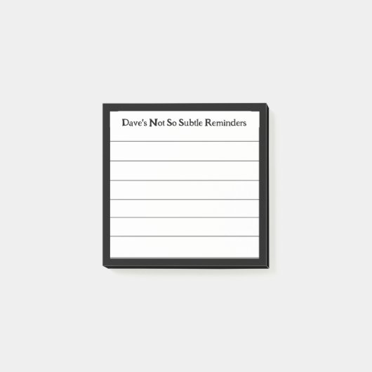 Post-it® Rappel personnalisé amusant Sticky Linked (Devant)