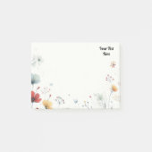 Post-it® Rappels floraux : Fleur sauvage personnalisable (Devant)