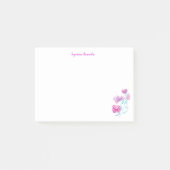 Post-it® Rappels importants Chrysanthèmes Aquarelle (Devant)