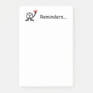 Post-it® Rappels n'oublions pas les 4 x 6