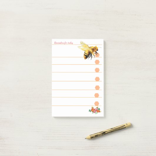 Post-it® Rappels pour aujourd'hui (Sur un bureau)