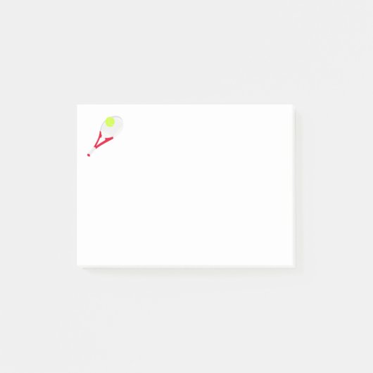 Post-it® Raquette de tennis et balle de tennis (Devant)
