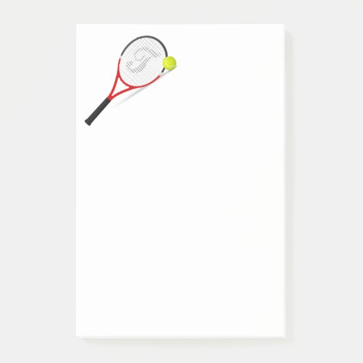 Post-it® Raquette et balle de tennis (Devant)