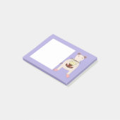 Post-it® Rat de Siamese avec gâteau d'anniversaire (Incliné)