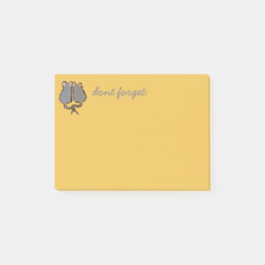 Post-it® rats romantiques (Devant)