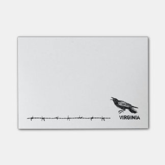 Post-it® Raven tiré par la main et noir