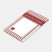 Post-it® Rayure rouge de l'Ohio (Incliné)