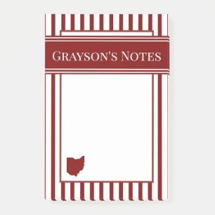 Post-it® Rayure rouge de l'Ohio