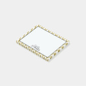 Post-it® Rayures de Chevron d'or (Incliné)