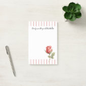Post-it® Rayures de rose rouge (Bureau)