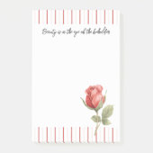 Post-it® Rayures de rose rouge (Devant)
