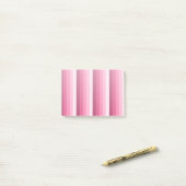 Post-it® Rayures d'ombre rose (Sur un bureau)