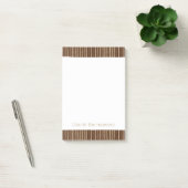 Post-it® Rayures dorées marron (Bureau)