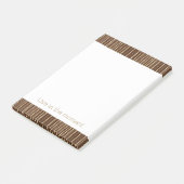 Post-it® Rayures dorées marron (Incliné)