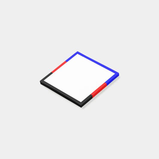 Post-it® Rayures du drapeau de fierté polyamoureuse (Incliné)
