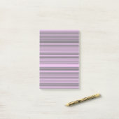 Post-it® Rayures Gris Violet (Sur un bureau)