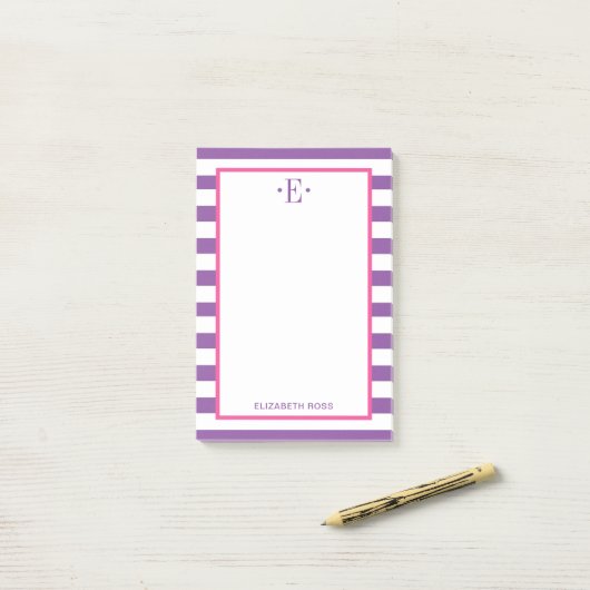 Post-it® Rayures Modernes (Sur un bureau)