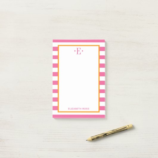 Post-it® Rayures Modernes (Sur un bureau)