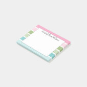 Post-it® Rayures pastel modernes (Incliné)